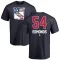 Navy Men's Lucas Edmonds New York Rangers Name and Number Banner Wave T-Shirt -